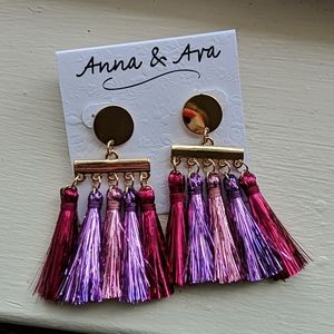 NWT Anna and Ava Tassel Earrings